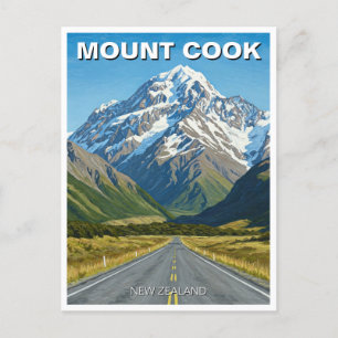 Carte Postale Parc national du Mont Cook Voyage en Nouvelle-Zéla