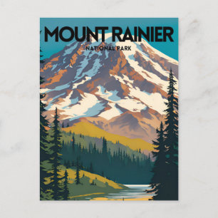 Carte Postale Parc national du Mont-Rainier Pots de voyage tradi