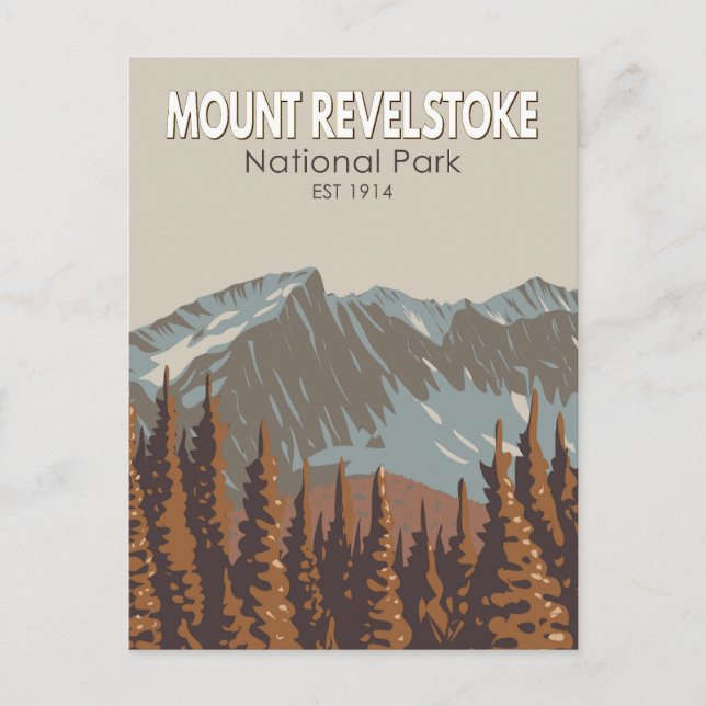 Carte Postale Parc national du Mont-Revelstoke Tourisme Art Vint (Devant)