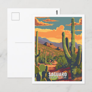 Carte Postale Parc national du Saguaro Arizona USA