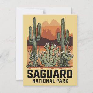 Carte Postale Parc national du Saguaro Cactus