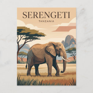 Carte Postale Parc national du Serengeti Tanzanie