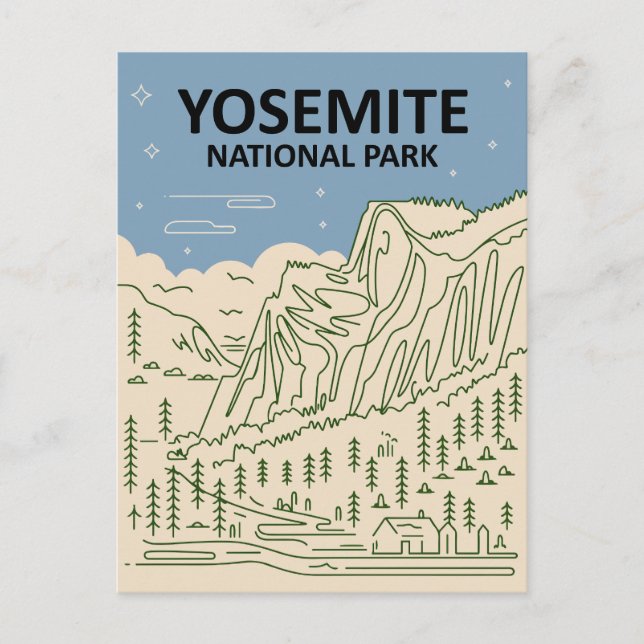 Carte Postale Parc national du Yosemite Californie (Devant)