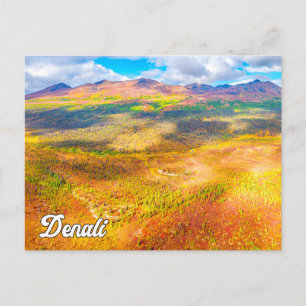 Carte Postale Parc national et réserve de Denali, Alaska