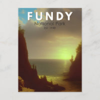 Parc national Fundy Art Vintage Canada