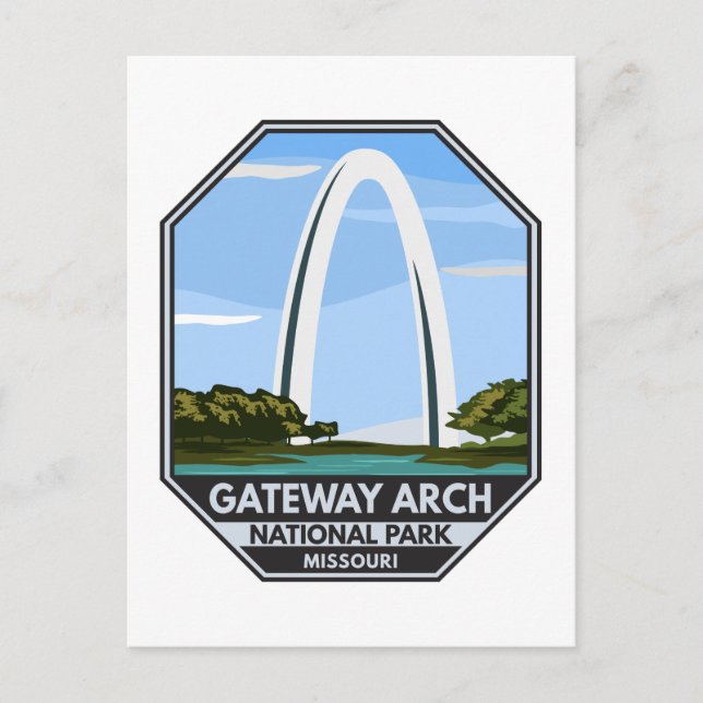 Carte Postale Parc national Gateway Arch Missouri (Devant)