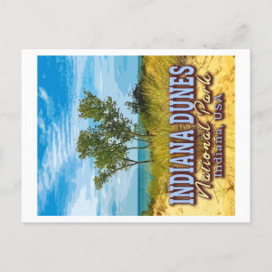 CARTE POSTALE PARC NATIONAL INDIANA DUNES - INDIANA USA