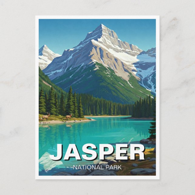 Carte Postale Parc national Jasper Canada (Devant)