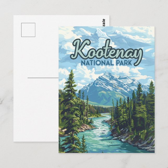 Carte Postale Parc national Kootenay Canada Colombie-Britannique (Devant / Derrière)