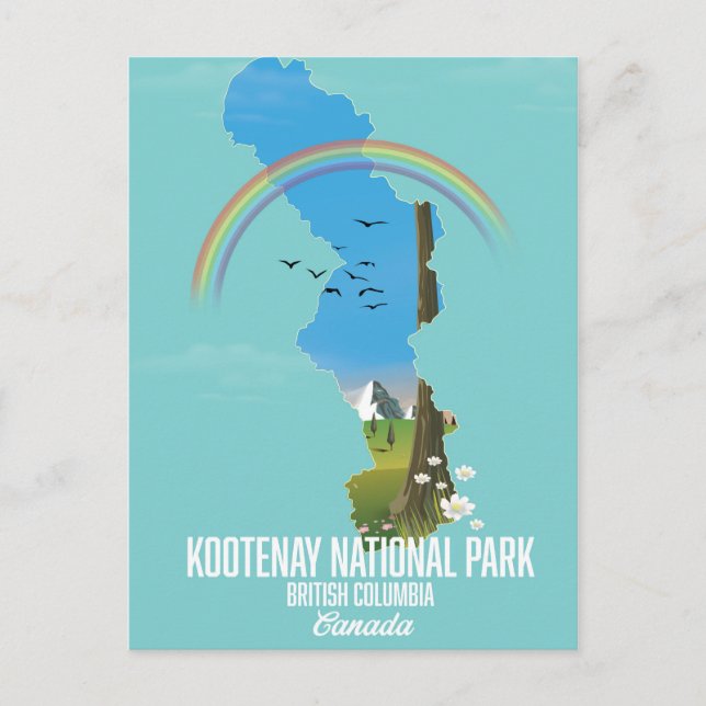 Carte Postale Parc national Kootenay, Kootenay Canada (Devant)
