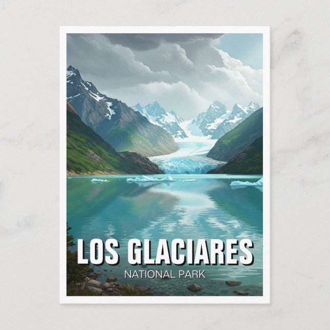 Carte Postale Parc national Los Glaciares Argentine Travel (Devant)