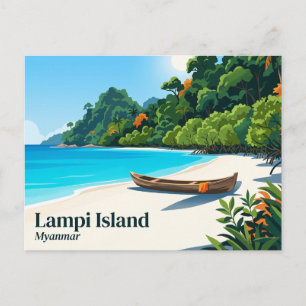 Carte Postale Parc national marin de l'île de Lampi Myanmar
