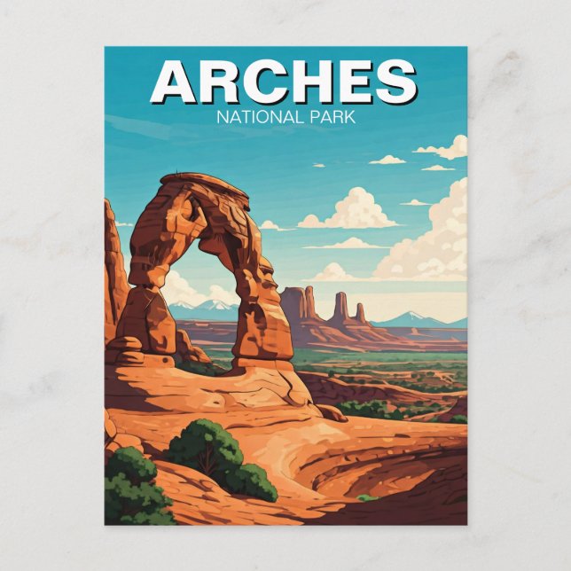 Carte Postale Parc national Moab Utah Arches Delicate Arch (Devant)