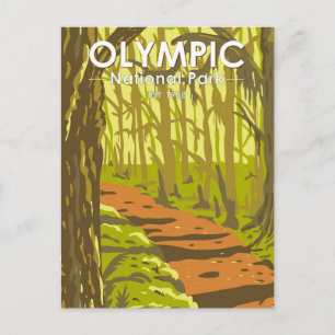 Carte Postale Parc national Olympique Forêt tropicale Hoh Washin