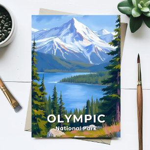 Carte Postale Parc national Olympique Peinture de voyage dans