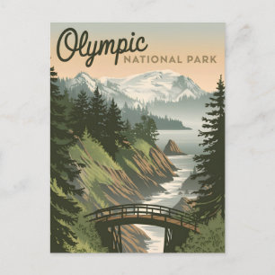 Carte Postale Parc national olympique Vintage