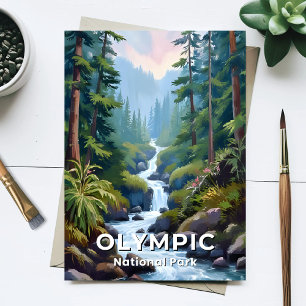 Carte Postale Parc national Olympique   Voyage dans l'État de Wa