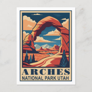 Carte Postale Parc national Retro Arches