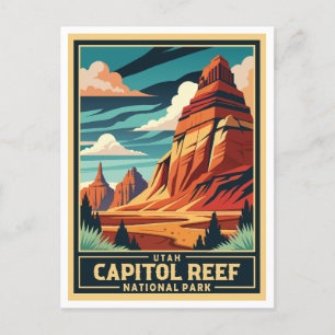 Carte Postale Parc national Retro Capitol Reef
