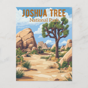 Carte Postale Parc national Retro Joshua Tree