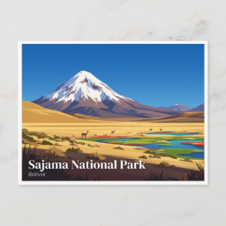 Carte Postale Parc national Sajama Bolivie