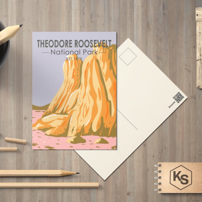 Carte Postale Parc national Theodore Roosevelt, Dakota du Nord (Créateur téléchargé)