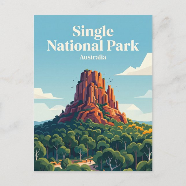Carte Postale Parc national unique d'Australie (Devant)