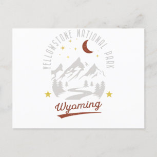 Carte Postale Parc national vintage Yellowstone Wyoming