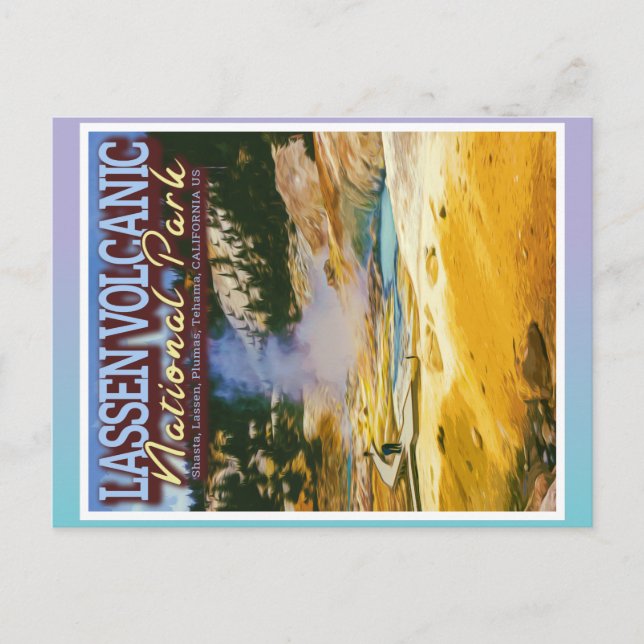 CARTE POSTALE PARC NATIONAL VOLCANIQUE LASSÉ - CALIFORNIE US (Devant)
