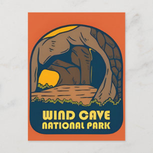 Carte Postale Parc national Wind Cave South Dakota Vintage