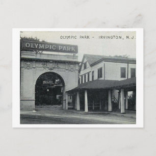 Carte Postale Parc olympique, Irvington, New Jersey Vintage