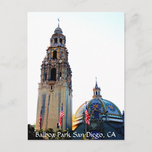 Carte Postale Parc San Diego, CA de Balboa (Devant)