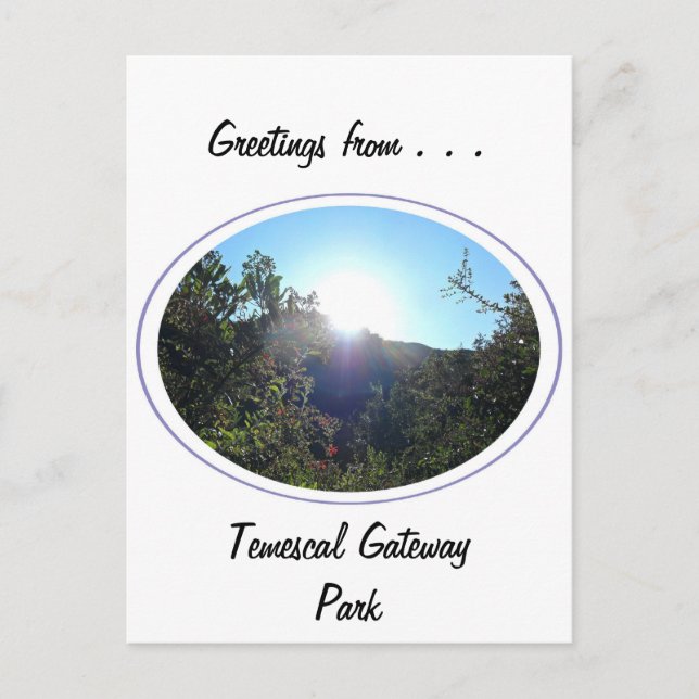Carte Postale Parc Temescal Gateway (Devant)