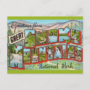 Carte Postale Parc vintage des Great Smoky Mountains
