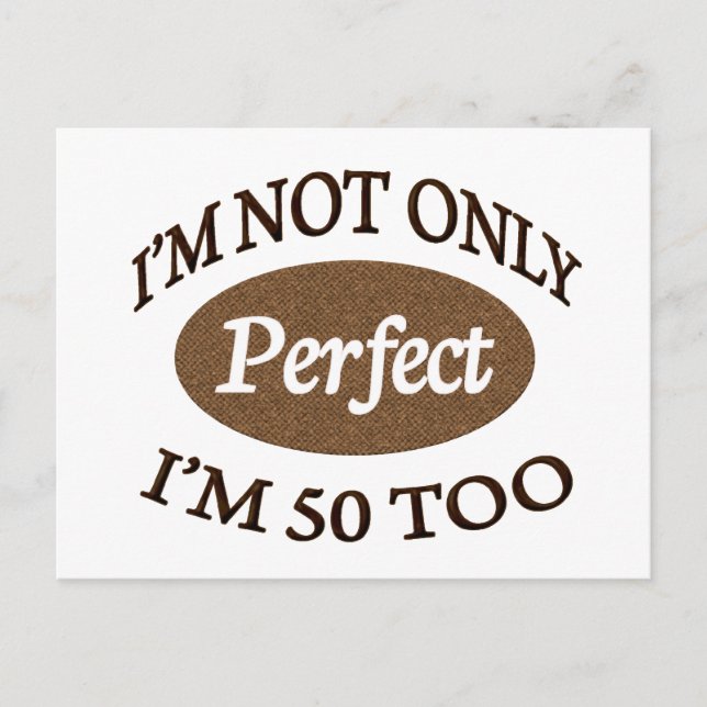 Carte Postale Parfait 50 ans (Devant)