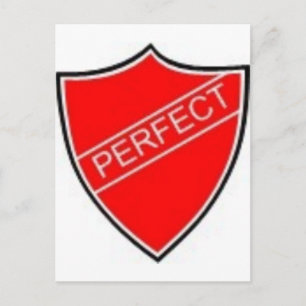 Carte Postale Parfait Badge Préfet Rouge