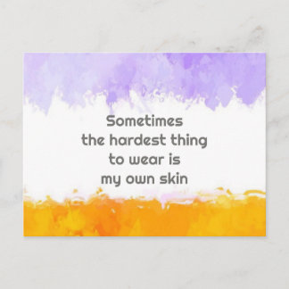 Carte Postale Parfois, la baignade la plus difficile à porter es