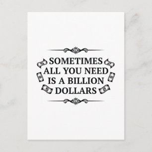 Carte Postale Parfois, Tout Ce Dont Vous Avez Besoin Est Un Mill