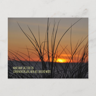 Carte Postale Parfois un coucher de soleil en dit plus que mille