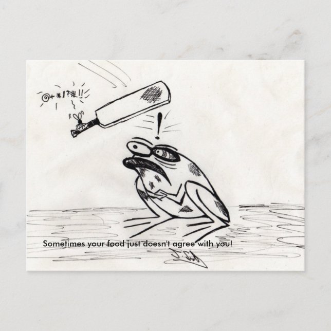 Carte Postale Parfois, votre nourriture n'est tout simplement pa (Devant)