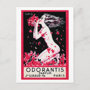 Carte Postale Parfum français Odorantis 1922