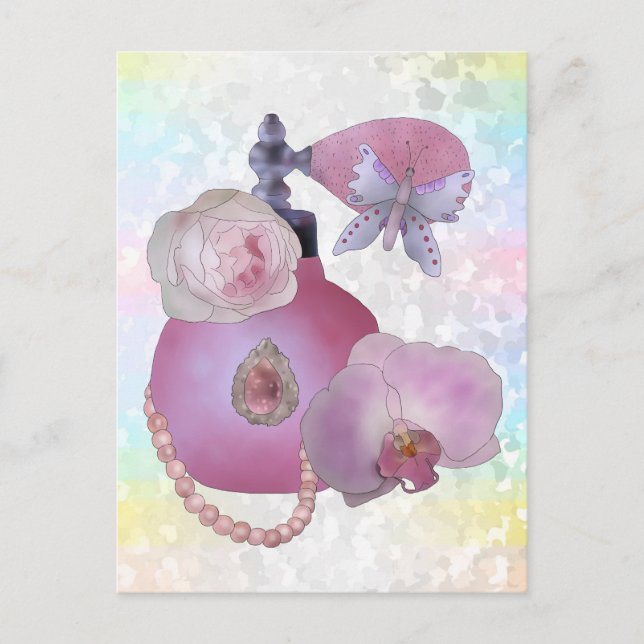 Carte Postale Parfum vintage   (Devant)