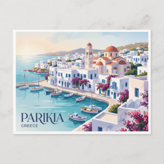 Carte Postale Parikia, Paros, Grèce