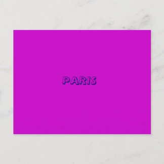 CARTE POSTALE PARIS