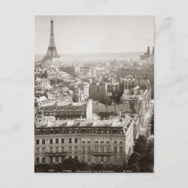 Carte Postale Paris : Aerial View, 1900 (Devant)