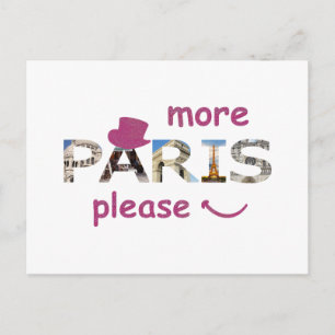 Carte Postale Paris Attractions Plus Paris S'il vous plaît Parti