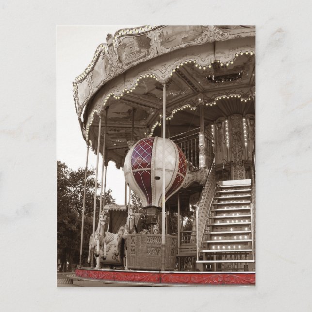 Carte Postale Paris Carousel (Devant)