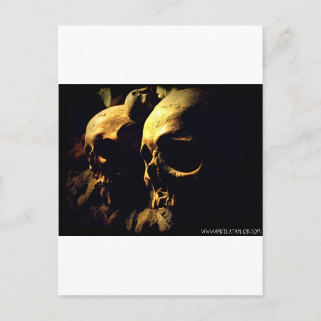 Carte Postale Paris Catacombes par April A Taylor (Devant)