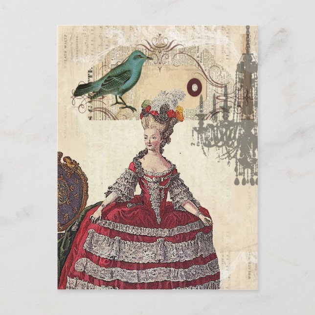 Carte Postale Paris Chandelier reine Marie Antoinette (Devant)