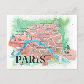 Carte Postale Paris France Magazine City of Love Illustré